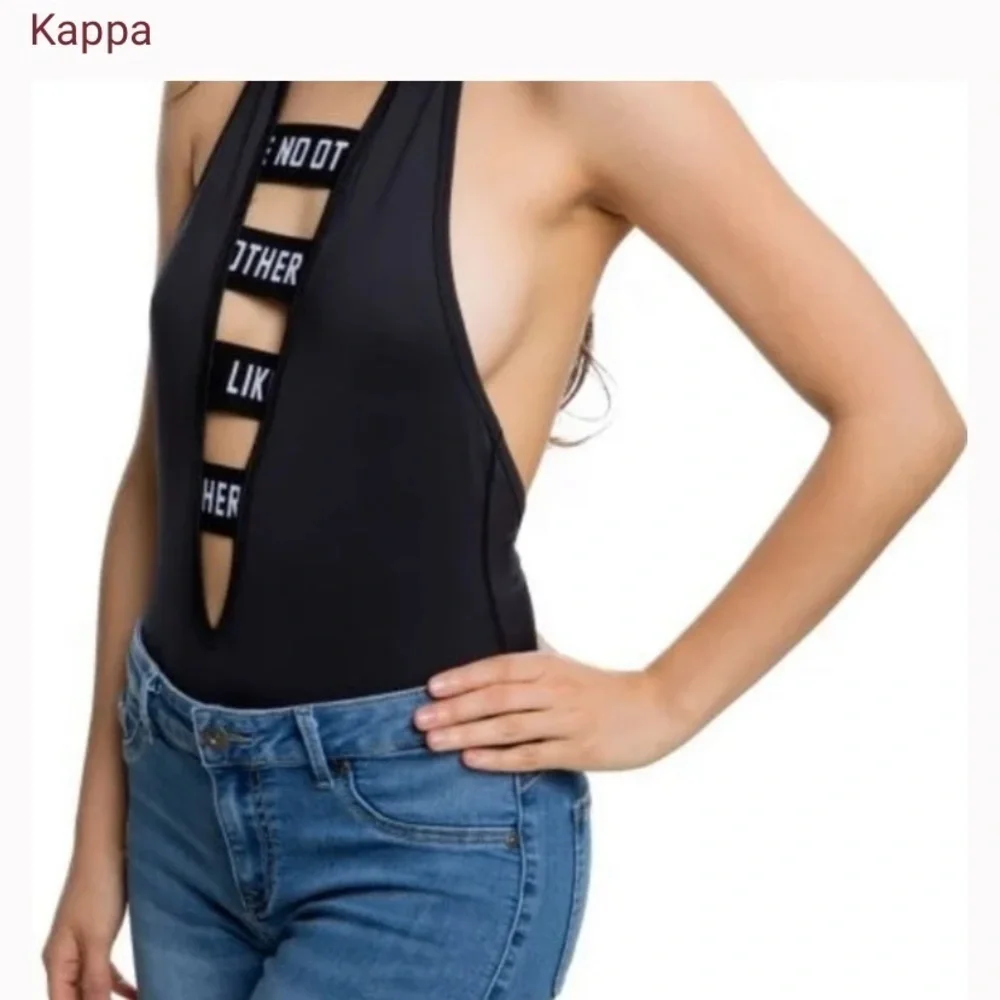 Kappa Authentic Bolos Bodysuit Swimsuit Small - Picture 3 of 10
